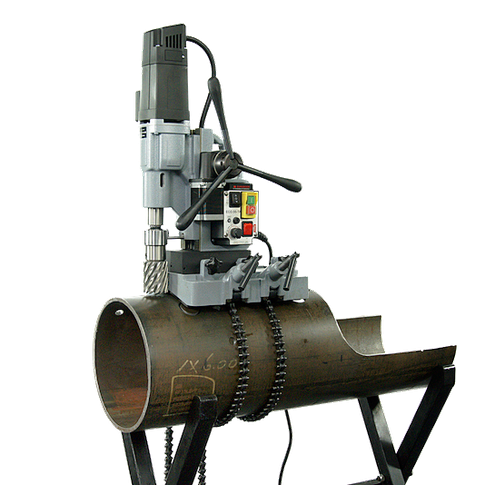 Фото товара "PAK250 Универсальное крепление на трубу для магнита 265 x112 мм, обработка труб ø 35-550 мм"
