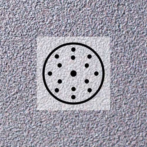 Фото товара "Q.SILVER Шлифовальный диск, латексная бумага, карбид кремния, 150 мм, 15 отверстий, Р600"