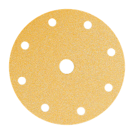 GOLD Шлифовальный бумажный диск, специальный оксид алюминия, 9 отверстий, 150 мм, Р180