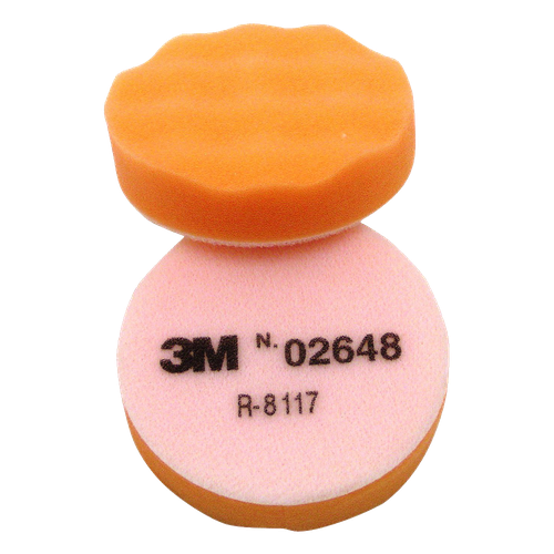Фото товара "02648 Поролоновый полировальный круг, 83 мм, рельефный, оранжевый, мягкий   (10 шт/уп)"