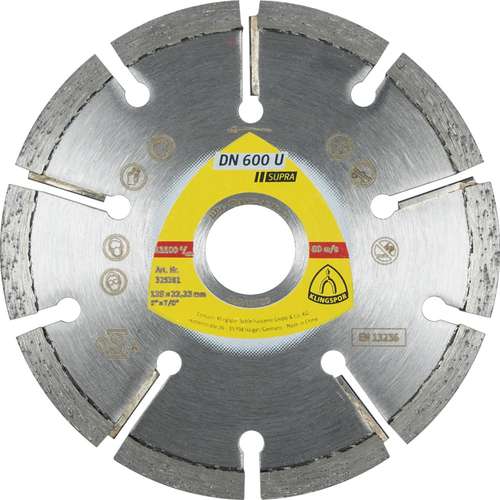 Фото товара "DN600U Алмазный диск по цементн.стяжке и газобетону, ø 125х8х22,23 мм, - 1 шт/уп. DT/SUPRA/DN600U/S/125X8X22,23/10S/7"