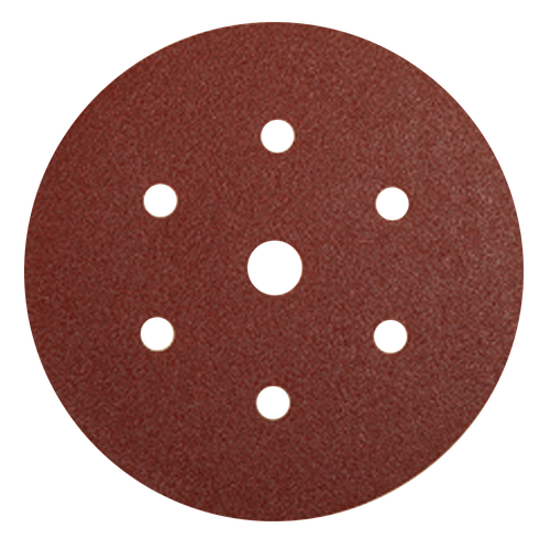 Фото товара "COARSE CUT Шлифовальный диск, укрепленная бумага, оксид алюминия, 7 отвестий, 150 мм, Р40"